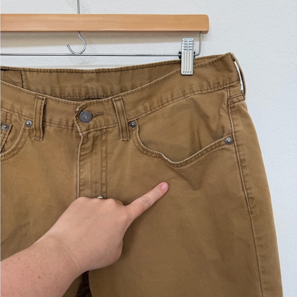 Men’s Levi 514 Straight Fit Jeans 34x30 Brown - Picture 4 of 7